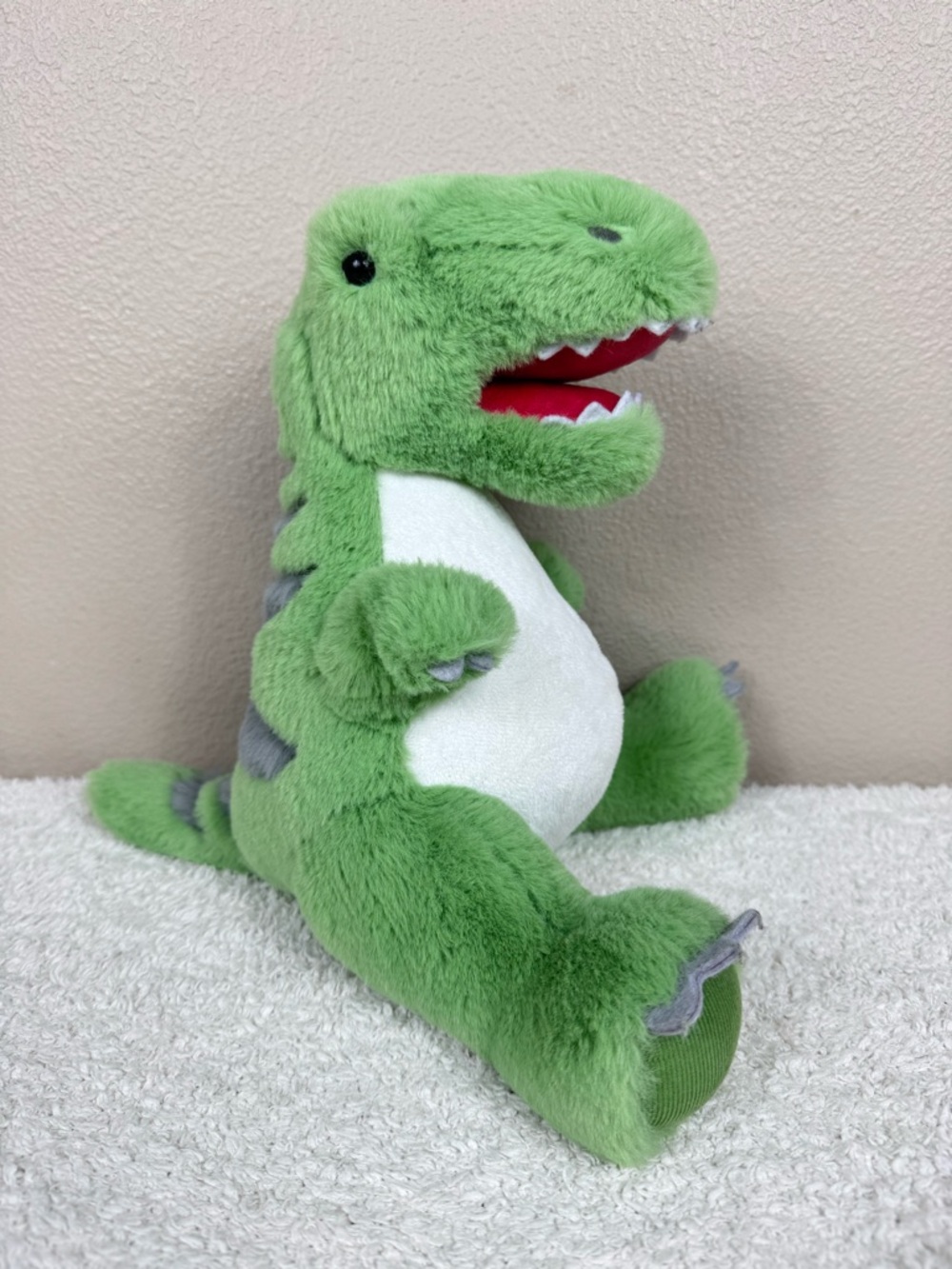 Pottery Barn Kids Light Up Musical Roaring Dinosaur 10” Retired Nursery D
